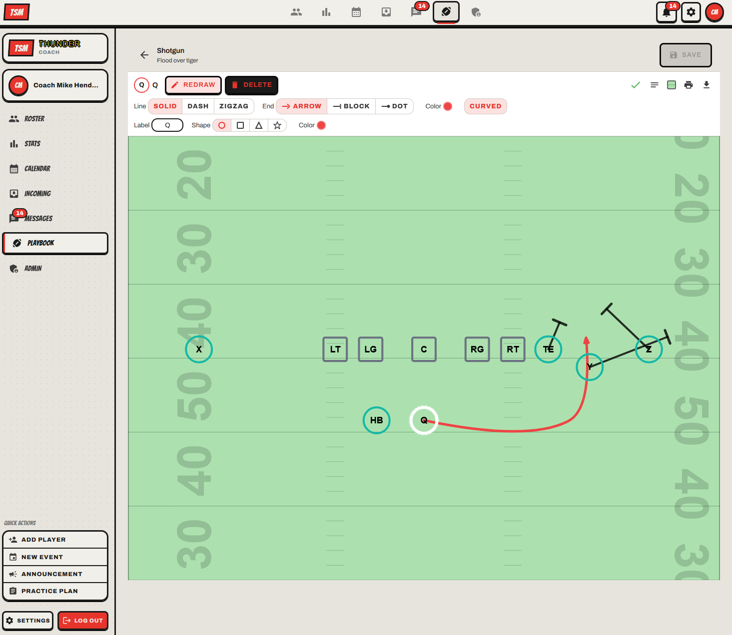 Playbook play creation